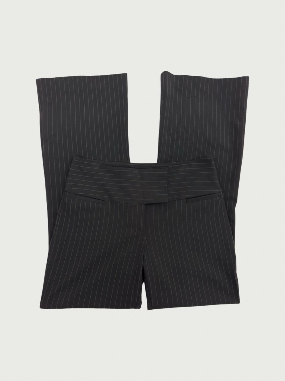Pinstripe Bootcut Pants